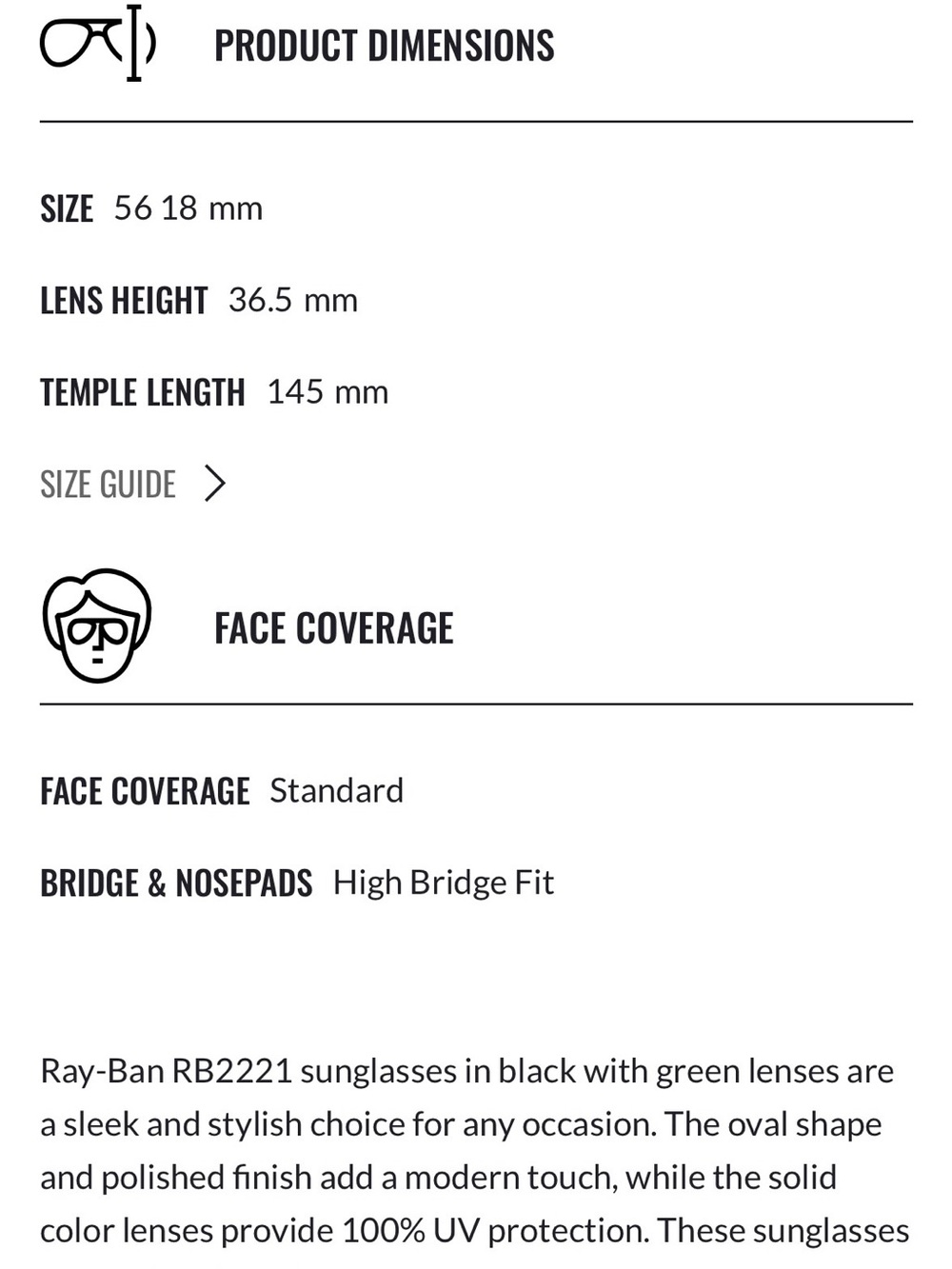 Ray-Ban Black Frame Sunglasses with Green Lenses - Picture 4 of 12